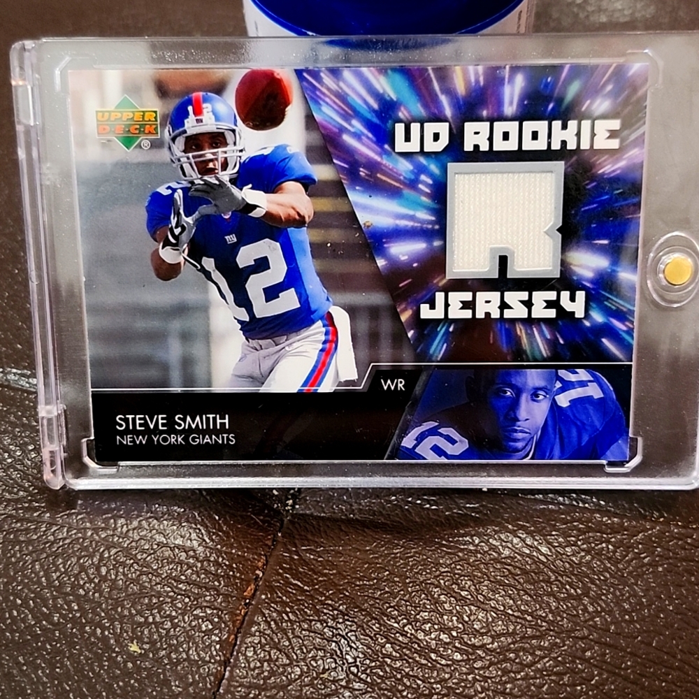 STEVE SMITH 2007 Upper Deck UD Rookie RC Worn Jersey #UDRJ-SS | Giants